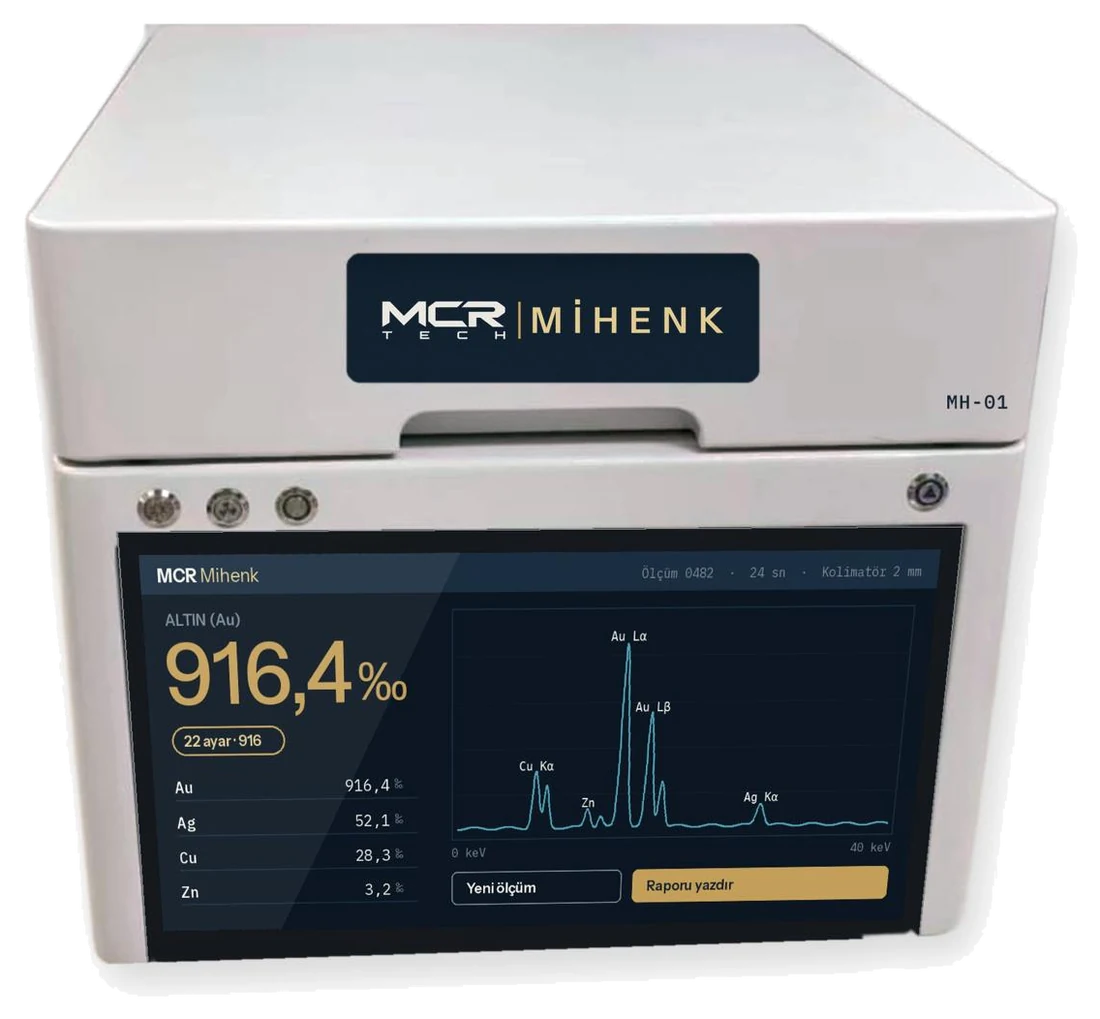 MCR Mihenk masaüstü XRF altın ayar analiz cihazı